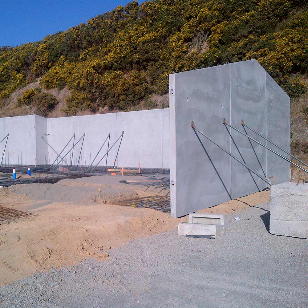 Homestead Construction precast concrete panels installed Churton Park Wellington